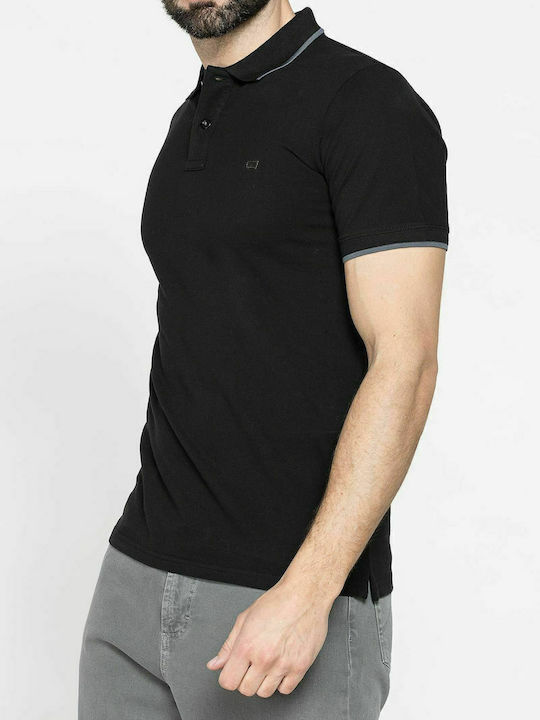 Polo Short Sleeve Blouse Black