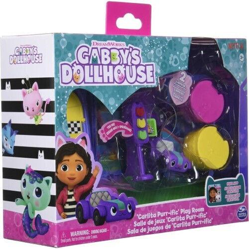 Spin Master Gabby's Dollhouse Carlita Purr-ific Play Room Carlita Purr-ific Play Room Age 3+