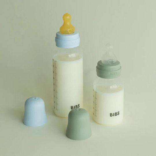 Bibs Set Plastic Baby Bottles Anti-Colic with Silicone Teat for 0+ Months 150ml 2 Pieces