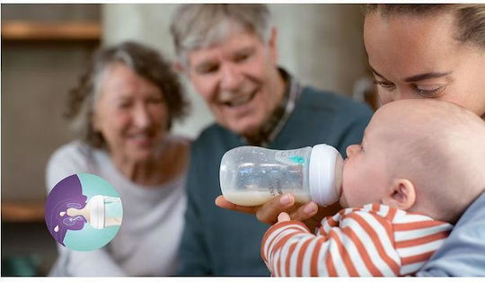 Philips Set Plastic Baby Bottles Natural Response Anti-Colic with Silicone Teat for 0+ Months 125ml 2 Pieces
