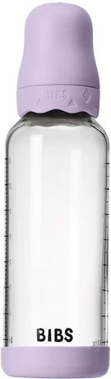 Bibs Glass Baby Bottle Anti-Colic With Silicone Teat For 0+ Months 240ml