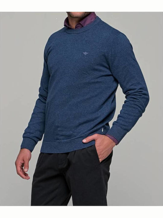 Langarm-Pullover Blau