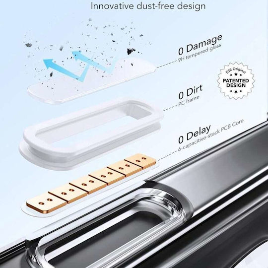 ESR Classic Hybrid HaloLock Kickstand Umschlag Rückseite Metallisch 1.3mm Schwarz (iPhone 17 Pro / iPhone 16 Pro)