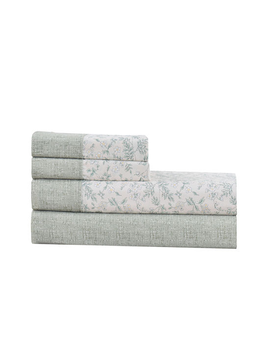 Liolios Home Sheet Sets Queen 245x270cm. Gray 4pcs