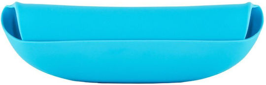 Chicco Waterproof Bib Plastic with Pocket Sky Blue for 6 m+