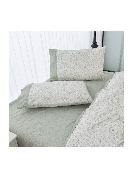 Liolios Home Sheet Sets Queen 245x270cm. Gray 4pcs