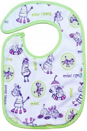 Akuku Waterproof Bib Plastic with Hoop & Loop Fastener Multicolored