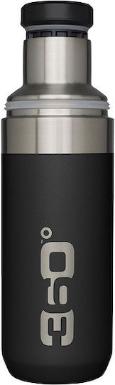 360 Degrees Insulated Bottle Thermos Stainless Steel 1lt Black