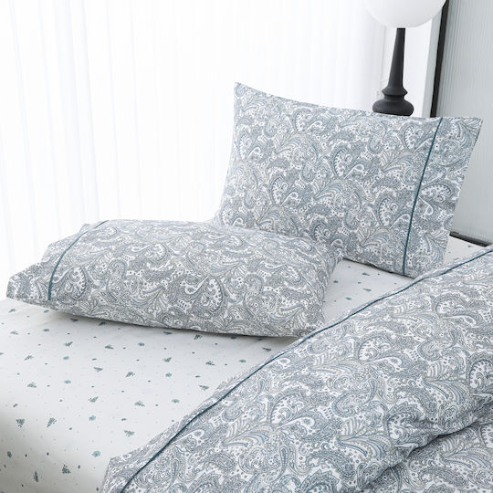 Liolios Home Σετ Υπέρδιπλο 4τμχ 245x270εκ. Μπλε Liolios Home Σετ Υπέρδιπλο 4τμχ 245x270εκ. Μπλε