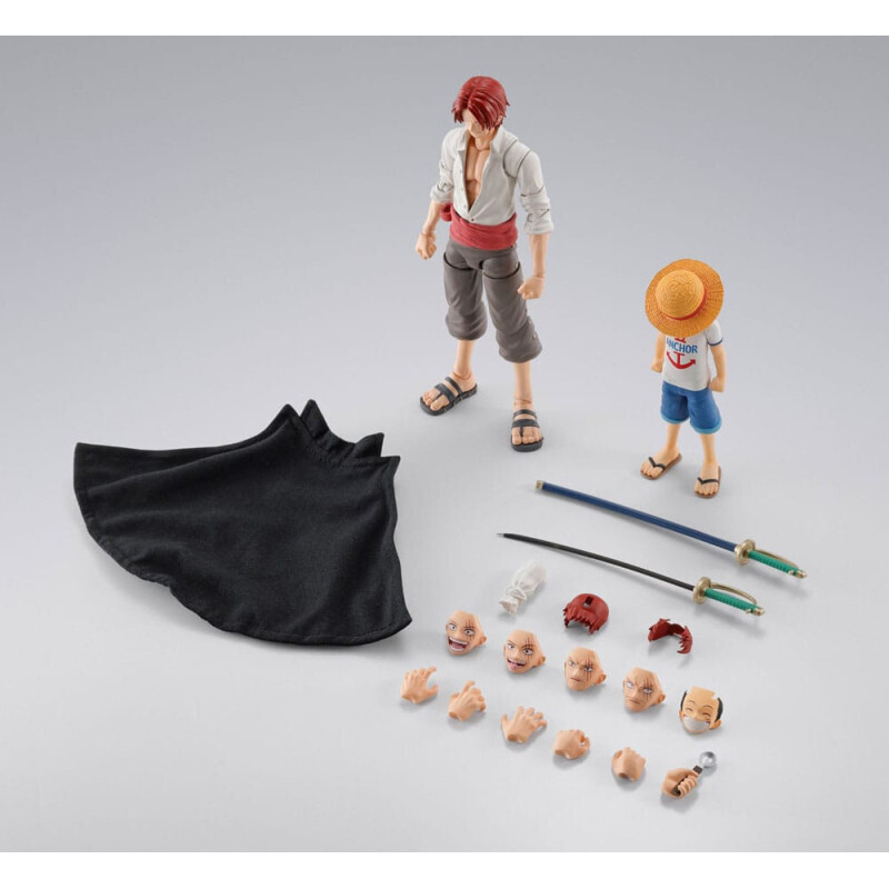 One Piece S.H. Figuarts Shanks & Monkey D. Luffy Copilărie Set de