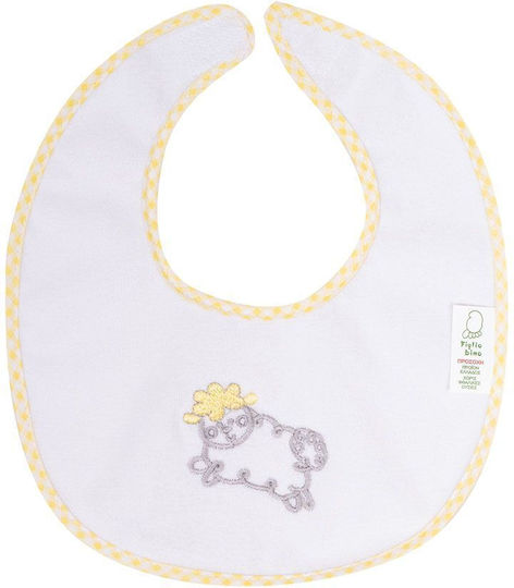 Figlio Bino Bib Fabric with Hoop & Loop Fastener Ciel