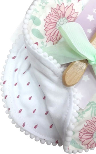 Dreams by Joyce Waterproof Bib Silicone Pink, Green 2pcs 711