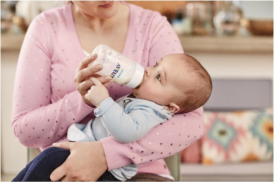 Philips Plastic Baby Bottle Anti-colic with Silicone Teat for 1+ Months 125ml
