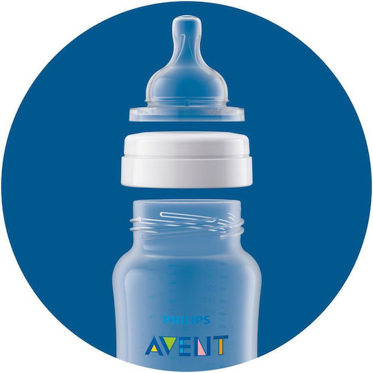Philips Plastic Baby Bottle Anti-colic with Silicone Teat for 1+ Months 125ml