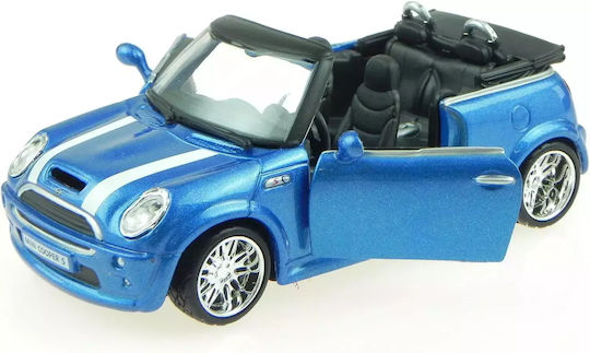 Bburago Mini Cooper S Convertible Blue 1:32 for Ages 3 and Up
