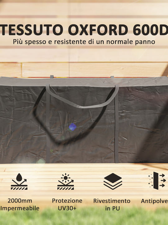 Outsunny Outdoor Storage Box 720lt Black L175xW55xH75cm