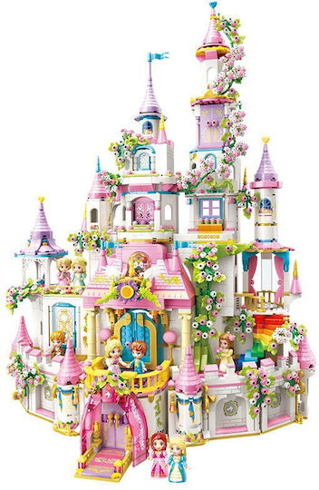 Qman Конструктори Princess Leah Castle Of Dreams And Flowers За 6+ Години 2482 Бройки