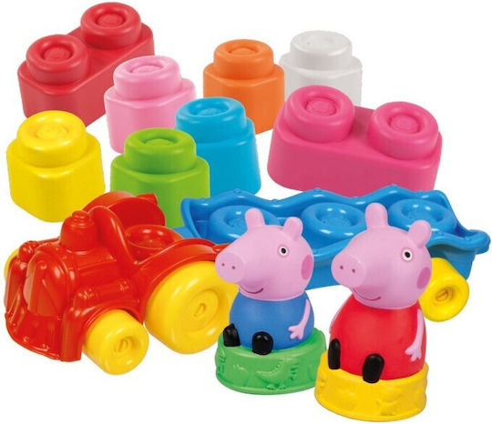 Baby Clementoni Clemmy Playset Peppa Pig Building Blocks for 1.5+ Years 14 Pieces