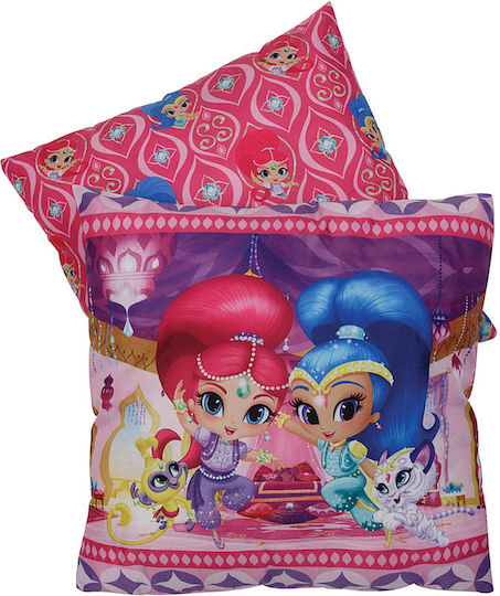 Das Home Kinder Wurfkissen Shimmer & Shine Fuchsie 40x40cm