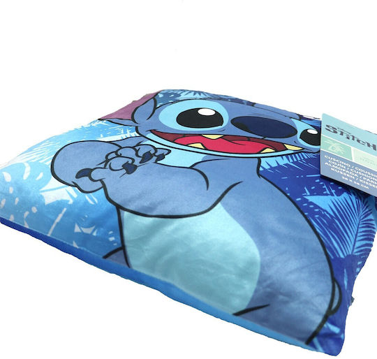 Disney Детска Декоративна Възглавница Stitch Stitch Синя 38x38см