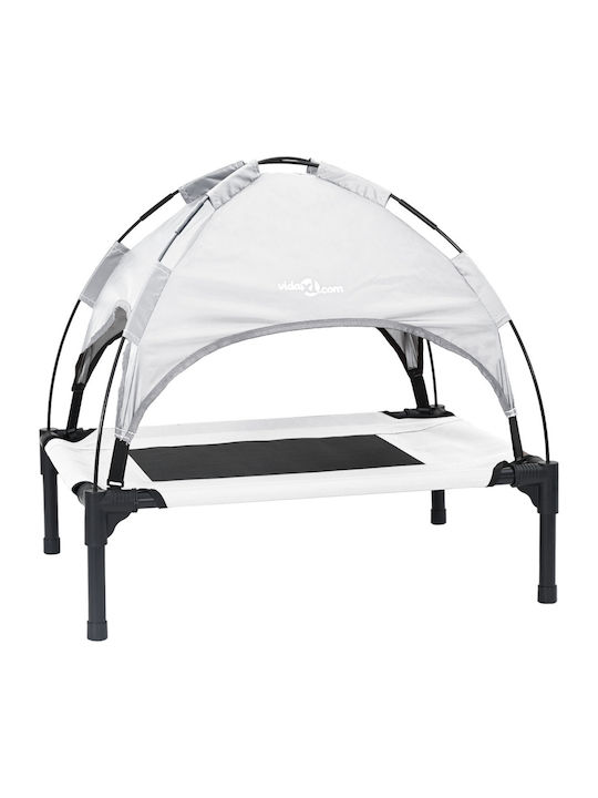 vidaXL Elevated Dog Bed Gray 76x70.5cm vidaXL Elevated Dog Bed Gray 76x70.5cm