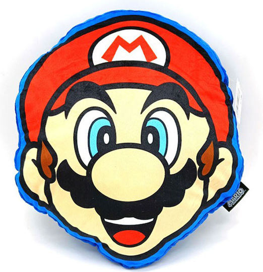 Nintendo Παιδικό Διακοσμητικό Μαξιλάρι Φ35εκ.