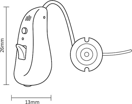 ProMedix Digital BTE Hearing Aid for Right Ear PR-420