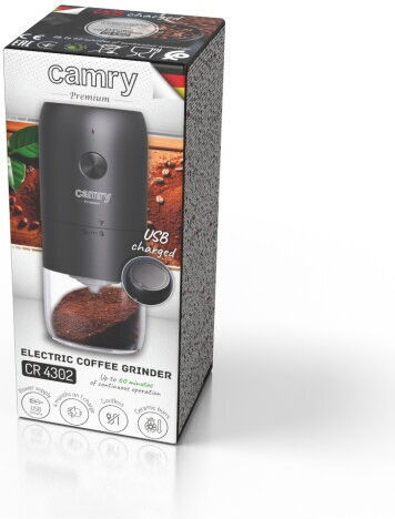 Camry Elektrischer Kaffeemühle 25W mit einer Kapazität von Braun