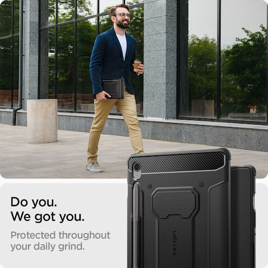 Spigen Rugged Armor Pro Флип капак Устойчив Черен (SAMSUNG GALAXY TAB S10 FE 10.9) ACS09380