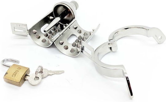 Pleasure Dome Stainless Κλουβί Πέους σε Γκρι Χρώμα