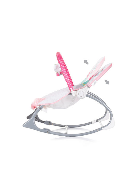 Elektrisch Baby Relax Eule mit Musik und Vibration Rosa für Kind bis 9kg
