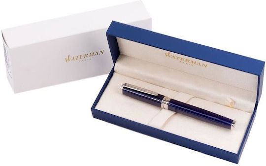 Waterman Exception Slim Blue Fountain Pen S0637100 3501170637104 Fine Nibs 18k