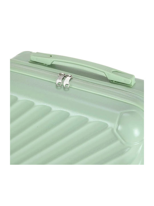 Kourk Large Hard Blue Suitcase with 4 Wheels Height 72cm