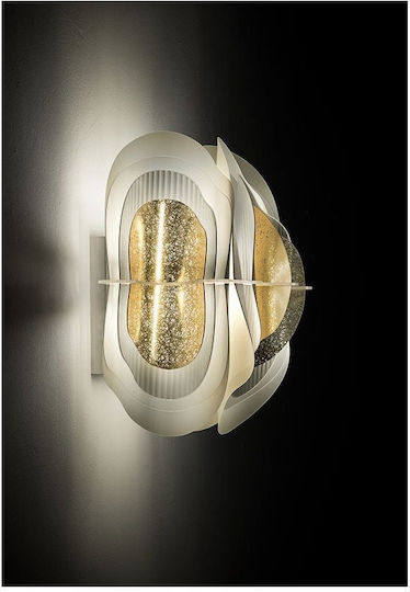 Slamp Leuchte Wand Gold 33x31x21cm