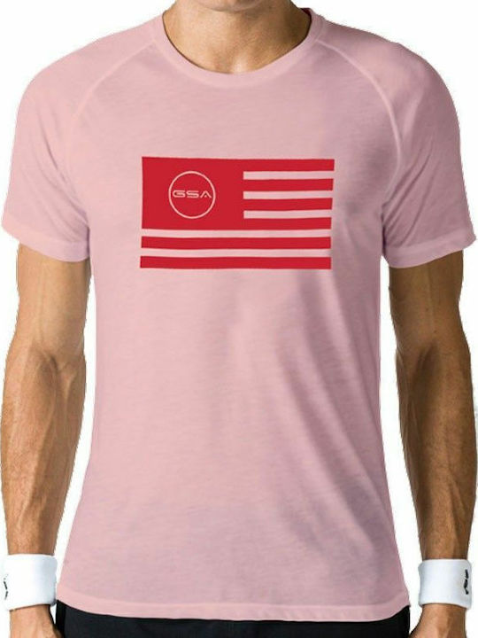 Superlogo Flag Tricou Sport Flag Roz
