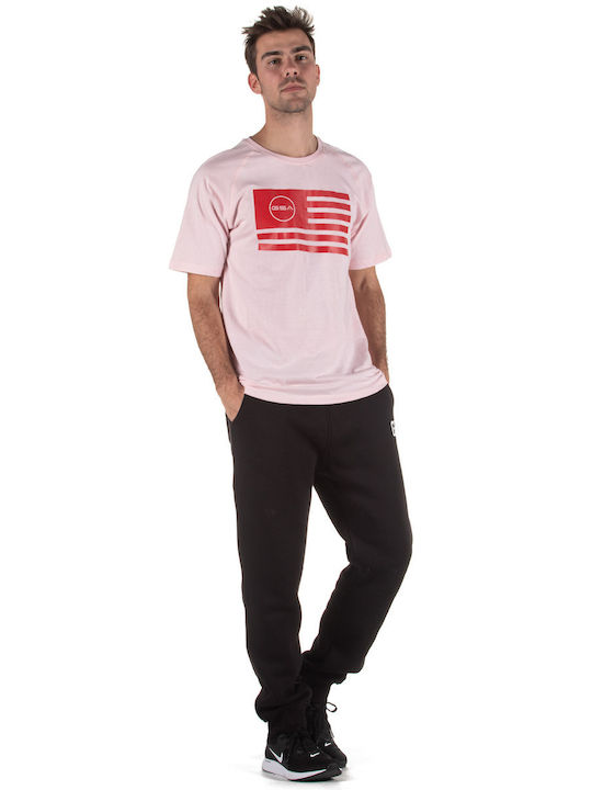 Superlogo Flag Tricou Sport Flag Roz