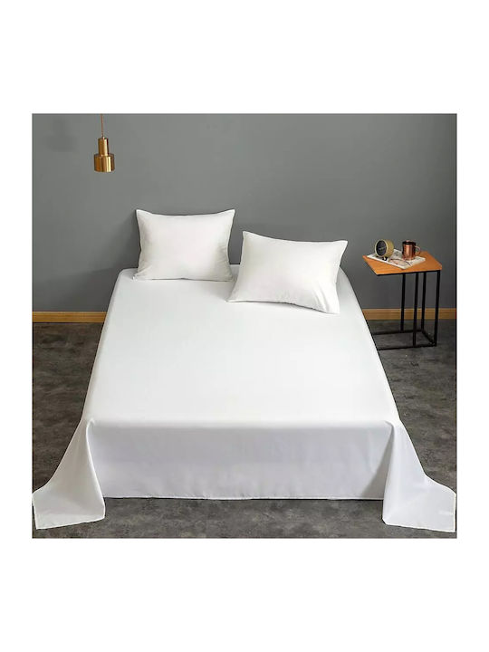 Kotonia Home Cearșaf Semi Dublu 180x240cm. Alb