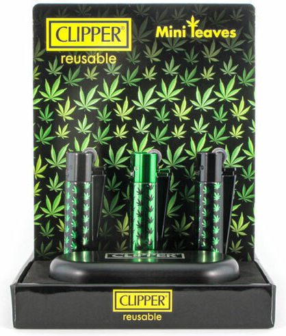 Clipper Αναπτήρας Φλόγας σε Πράσινο χρώμα