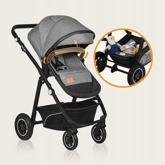 Lionelo Bianca Adjustable 3 in 1 Baby Stroller Suitable from 6+ Months Gray 11kg