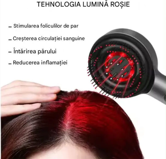 XYT 0801 Bürste Massage für den Kopf mit Infrarot Gray