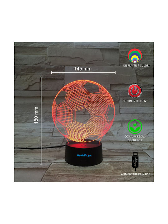 Διακοσμητικό Φωτιστικό 3D LED Night Light LED 3D Illusion 18x3εκ.