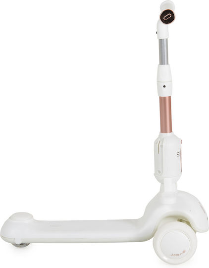 Byox Kids Scooter Velvet Royal 3-Wheel with Seat White