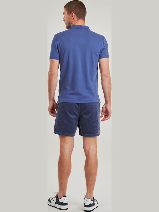 Polo Short Sleeve Blouse Earth Blue