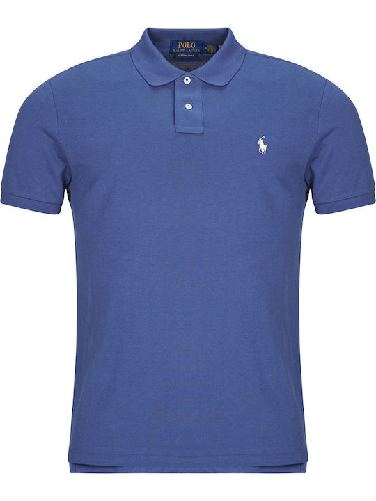 Polo Short Sleeve Blouse Earth Blue