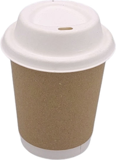 Ecocraft Ποτήρι μιας Χρήσης Χάρτινo Διπλότοιχο 355ml 25τμχ