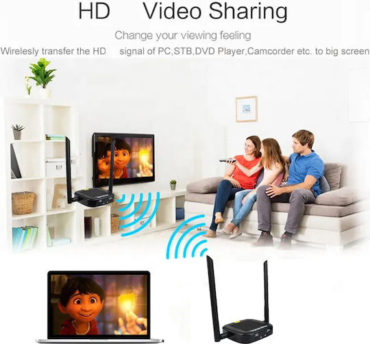Hdmi Ασύρματη Αναμετάδοση 200m 1080p Hdmi Type-c Loop Out