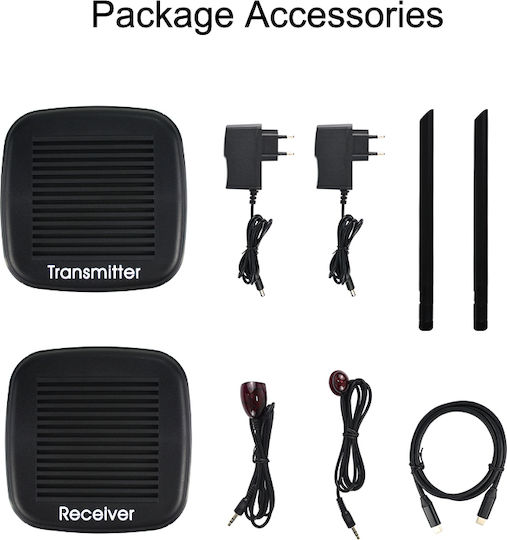 Hdmi Ασύρματη Αναμετάδοση 200m 1080p Hdmi Type-c Loop Out