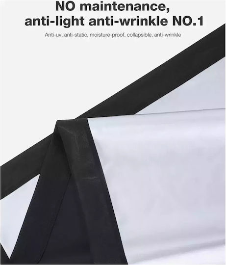 BlitzWolf Οθόνη Προβολής Projector Τοίχου με Λόγο Εικόνας 16:9 266x150cm / 120"