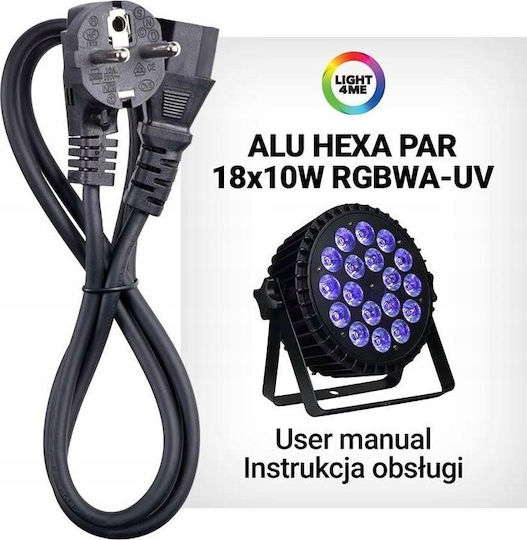 Light4me Bewegtes Licht Punkt LED PAR UV