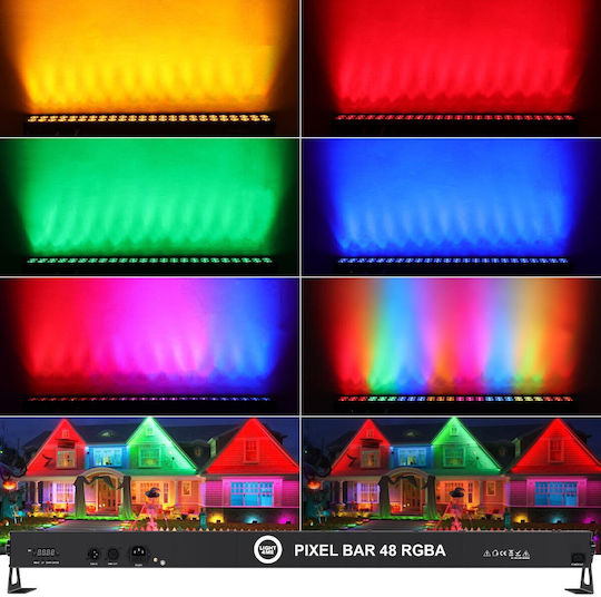 Light4me Προβολέας Beam LED Μπλε / Κόκκινο / Πράσινο / Amber / Πορτοκαλί